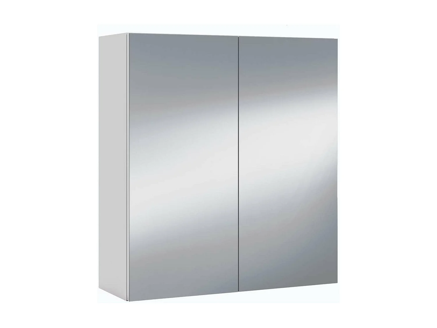 Mueble camerino Sulf de 2 puertas con espejo acabado blanco brillo, 65 cm(alto)60 cm(ancho