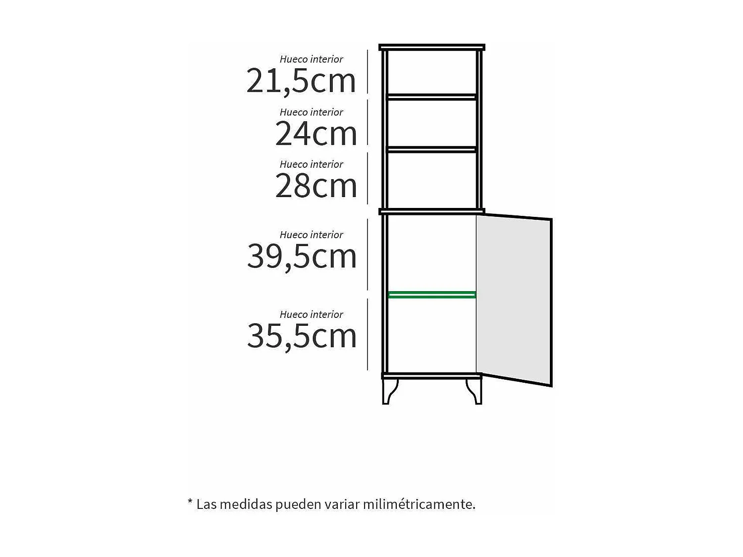 Columna de baño Toscana en acabado color blanco, 168cm(alto) 46.5cm(ancho) 31cm(largo)
