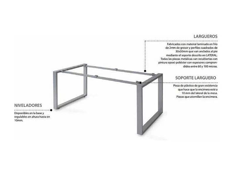 Mesa estudio Skala acabado olmo claro, 73 cm(alto)140 cm(ancho)80 cm(fondo)