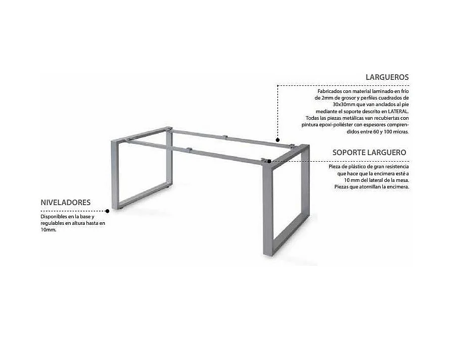 Mesa estudio Skala acabado olmo claro, 73 cm(alto)140 cm(ancho)80 cm(fondo)