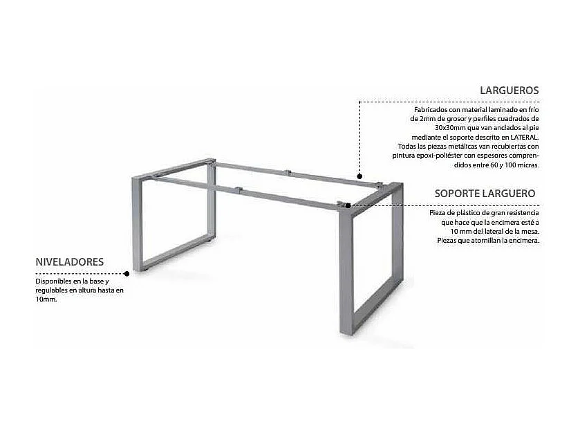 Mesa estudio Skala acabado olmo claro, 73 cm(alto)140 cm(ancho)80 cm(fondo)