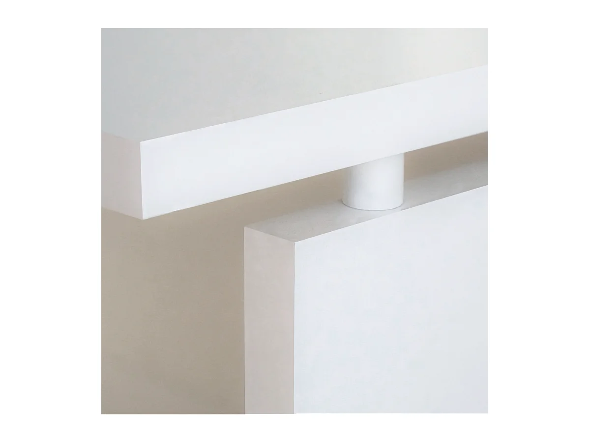 Mesa oficina o despacho Rivoli acabado blanco, 76cm(alto) 155cm(ancho) 68cm(fondo)