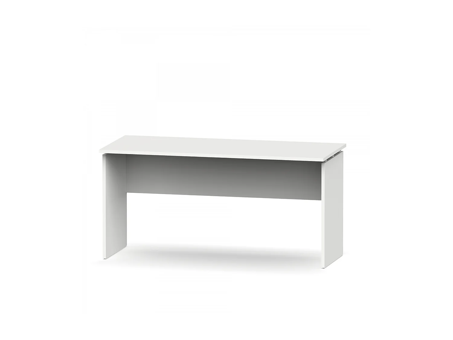 Mesa oficina o despacho Rivoli acabado blanco, 76cm(alto) 155cm(ancho) 68cm(fondo)