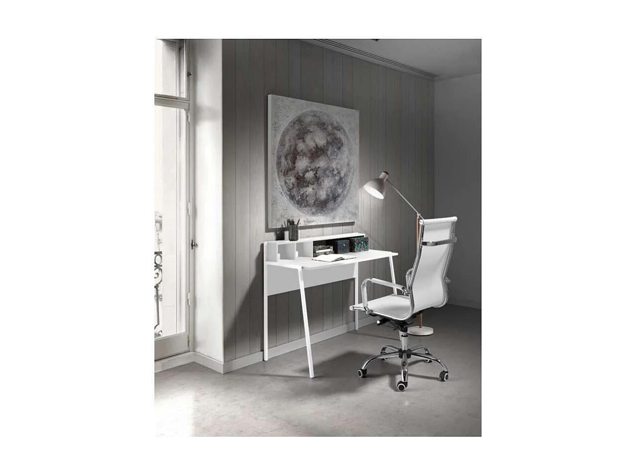 Mesa estudio Mod-Tokio acabado blanco, 50 x 105 x 90 cm (fondo x ancho x alto)