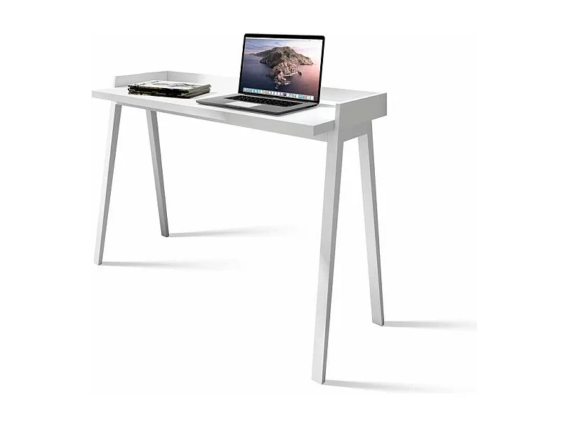 Mesa estudio Mod-Nairobi acabado blanco, 47 x 110 x 81 cm (fondo x ancho x alto)