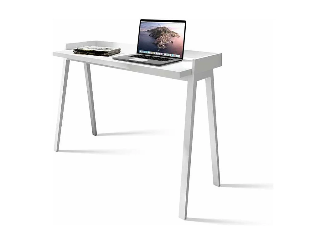 Mesa estudio Mod-Nairobi acabado blanco, 47 x 110 x 81 cm (fondo x ancho x alto)