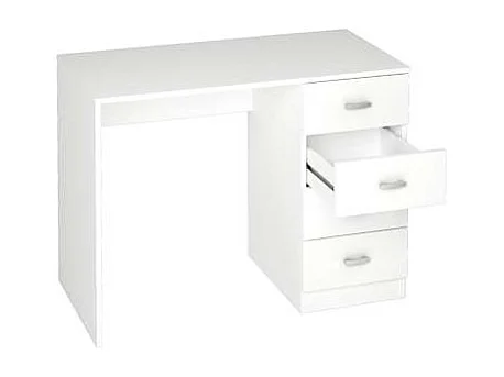 Mesa estudio Saturno en blanco con 4 cajones. 74 cm(alto)100 cm(ancho)50 cm(fondo)