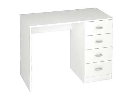 Mesa estudio Saturno en blanco con 4 cajones. 74 cm(alto)100 cm(ancho)50 cm(fondo)