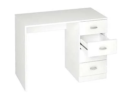Mesa estudio Saturno en blanco con 4 cajones. 74 cm(alto)100 cm(ancho)50 cm(fondo)