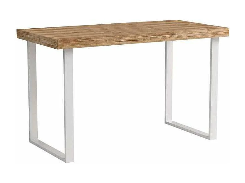 Mesa estudio Natural roble nordish estructura blanca  73 cm(alto)120 cm(ancho)60 cm(fondo)