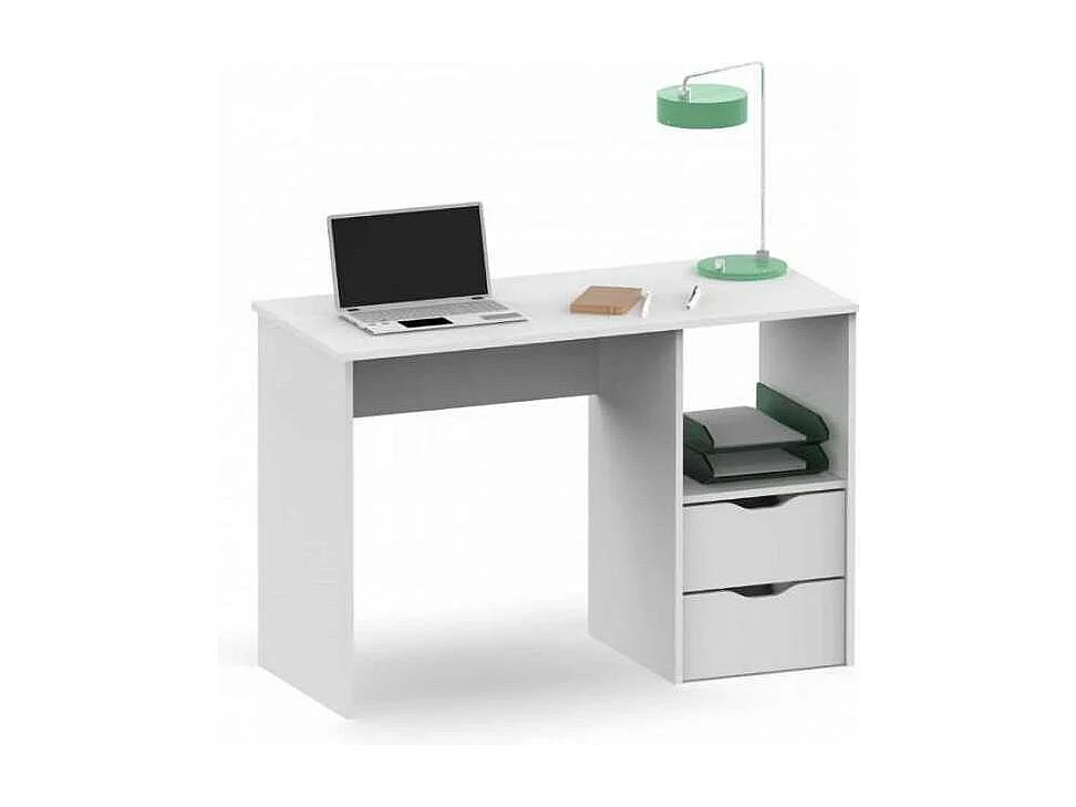 Mesa oficina o despacho Eko acabado blanco, 76 cm(alto)115 cm(ancho)50 cm(fondo)