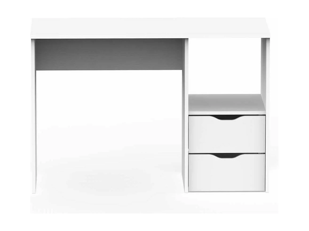 Mesa oficina o despacho Eko acabado blanco, 76 cm(alto)115 cm(ancho)50 cm(fondo)