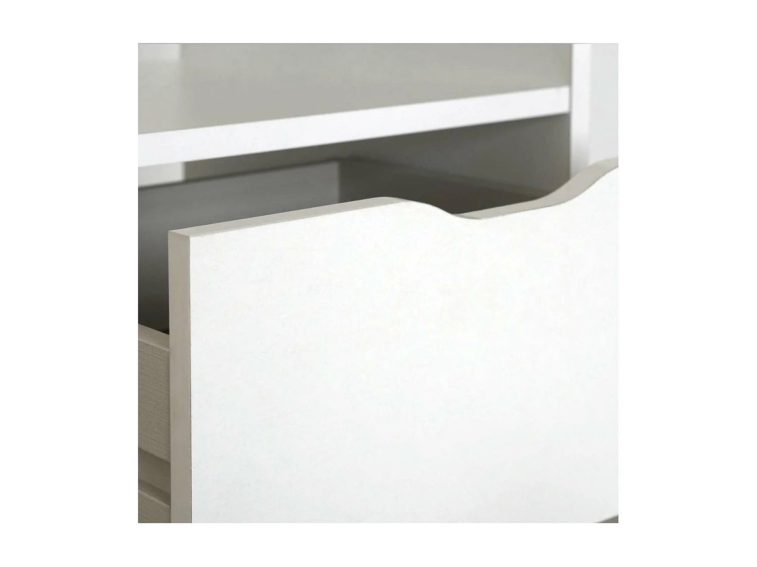 Mesa oficina o despacho Eko acabado blanco, 76 cm(alto)115 cm(ancho)50 cm(fondo)