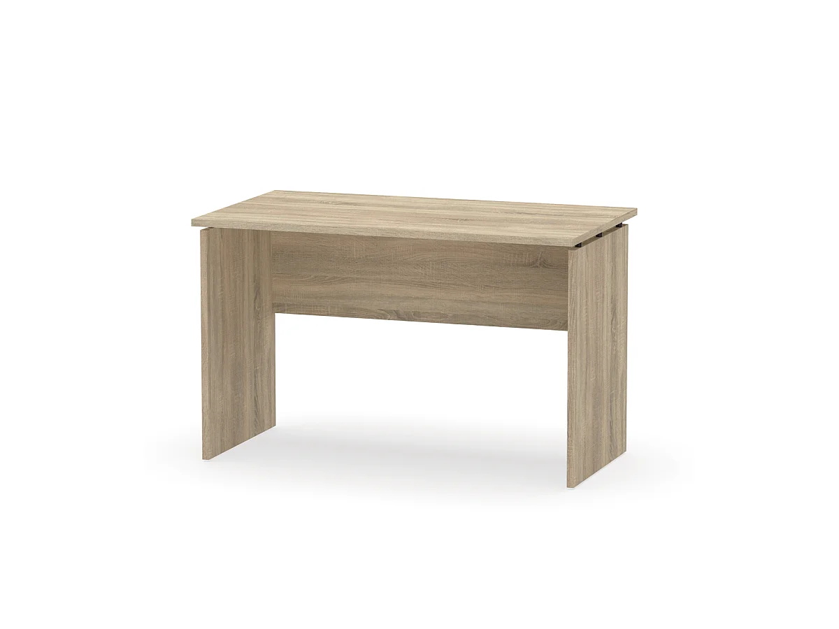 Mesa de oficina Teide en color roble cambrian. 76 cm(alto)120 cm(ancho)78 cm(fondo)