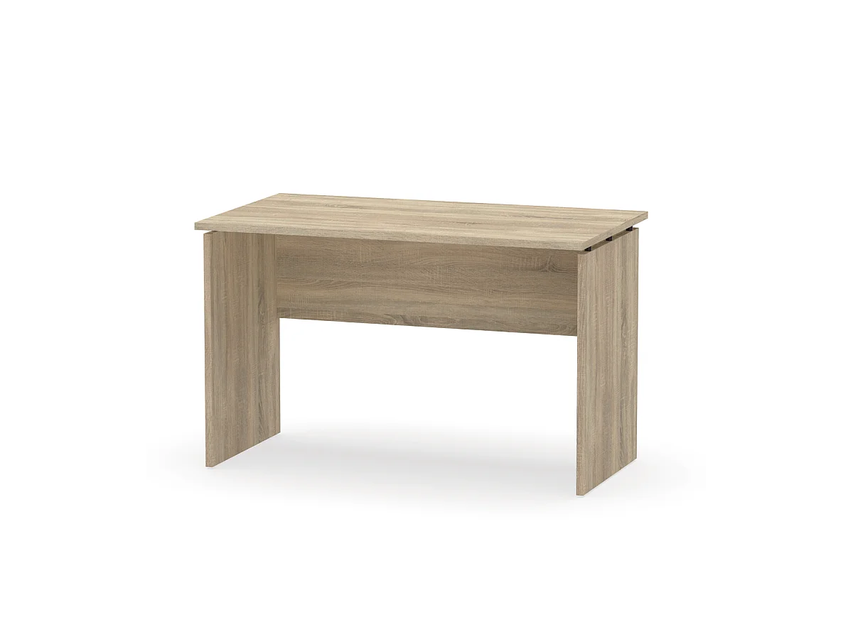 Mesa de oficina Teide en color roble cambrian. 76 cm(alto)120 cm(ancho)78 cm(fondo)