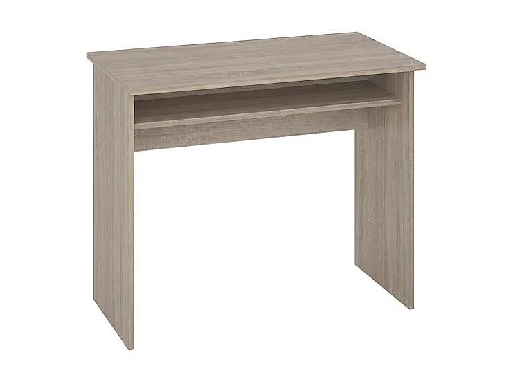 Escritorio Tierra color roble cortez con balda interior fija. 74 cm(alto)90 cm(ancho)50 cm