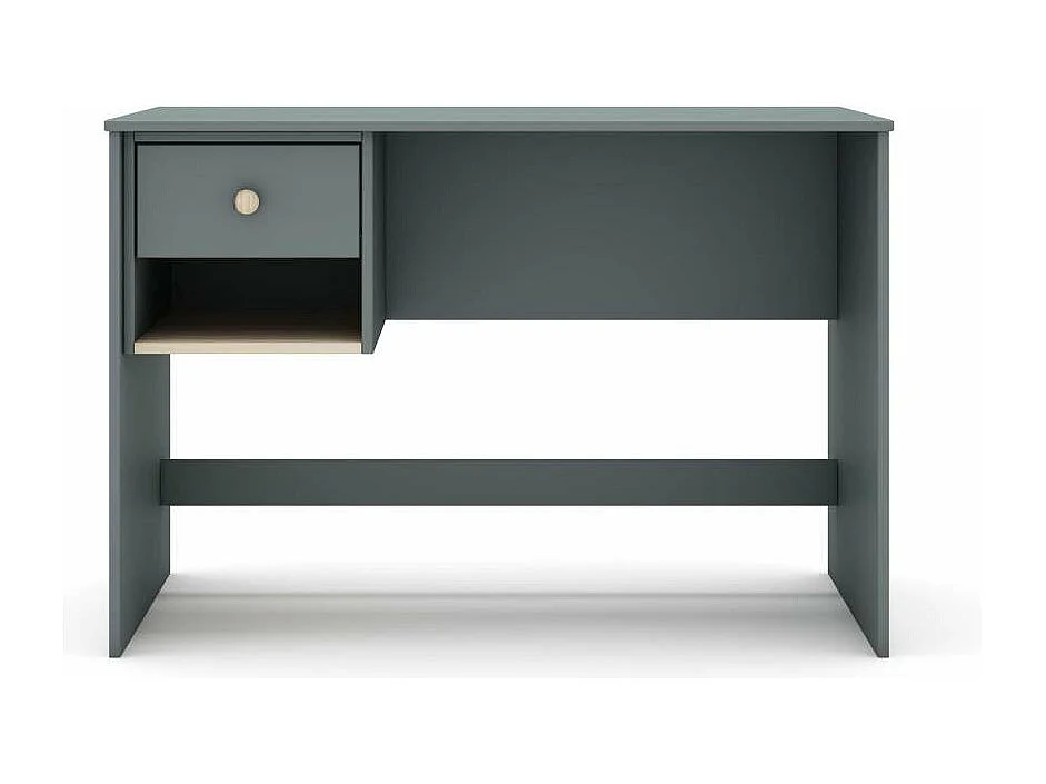 Mesa de estudio modelo Dylan acabado verde kaki/cera blanca, 110cm(ancho) 75cm(altura) 55c