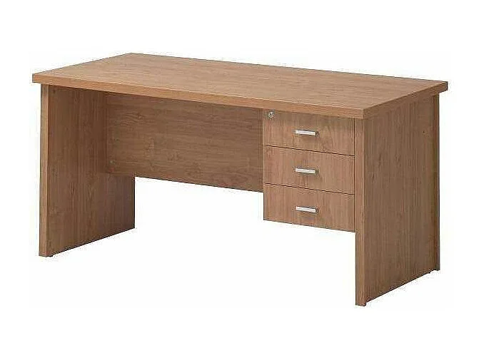 Mesa de despacho tres cajones acabado maple, 75cm(alto) 150cm(ancho) 71cm(largo)