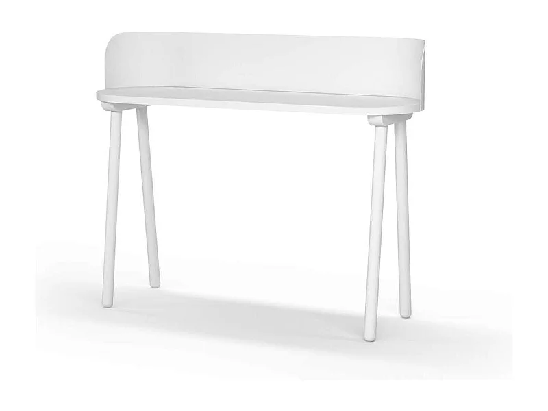 Mesa estudio Mod-634 acabado en color blanco, 40 x 120 x 95 cm (fondo x ancho x alto)