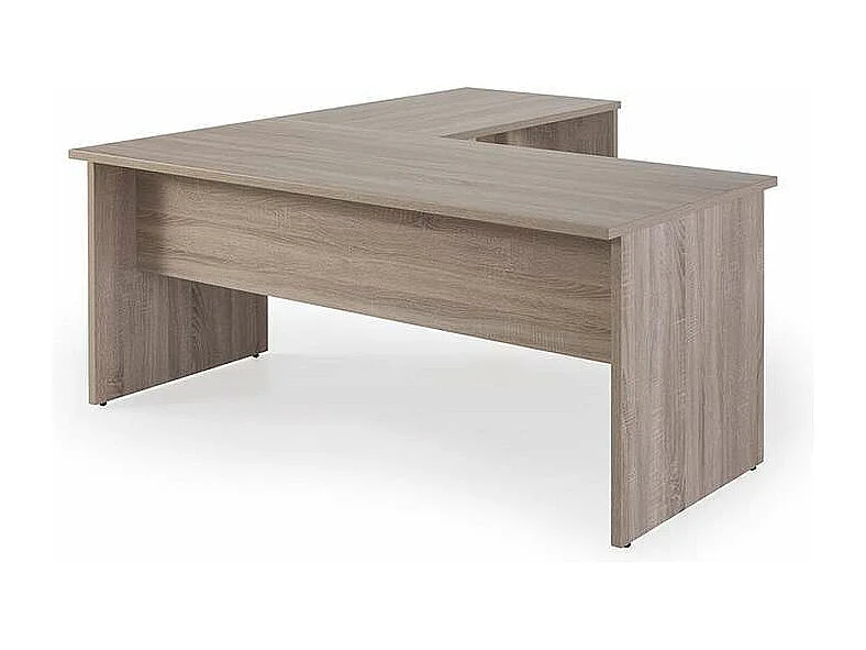 Mesa para oficina o estudio esquinero acabado olmo claro 73 cm(alto)160/180 cm(ancho)80/60