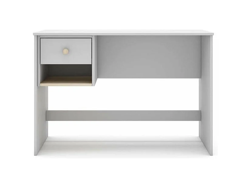 Mesa de estudio modelo Dylan acabado blanco/cera blanca, 110cm(ancho) 75cm(altura) 55cm(fo