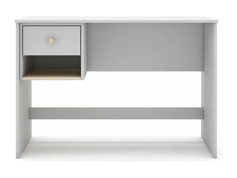 Mesa de estudio modelo Dylan acabado blanco/cera blanca, 110cm(ancho) 75cm(altura) 55cm(fo