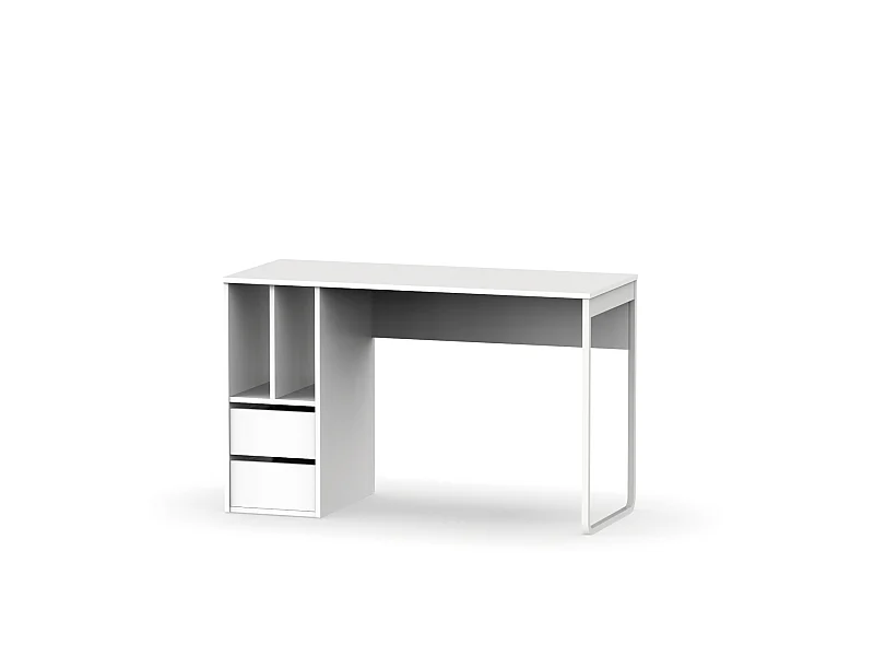Mesa de escritorio Nolita acabado blanco, 74cm(Alto) 120cm(Ancho) 55cm(Fondo