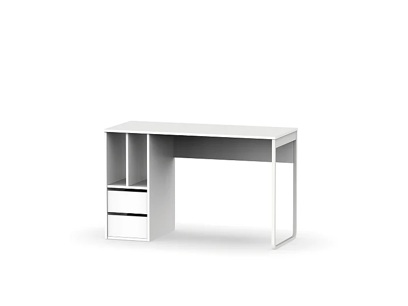 Mesa de escritorio Nolita acabado blanco, 74cm(Alto) 120cm(Ancho) 55cm(Fondo