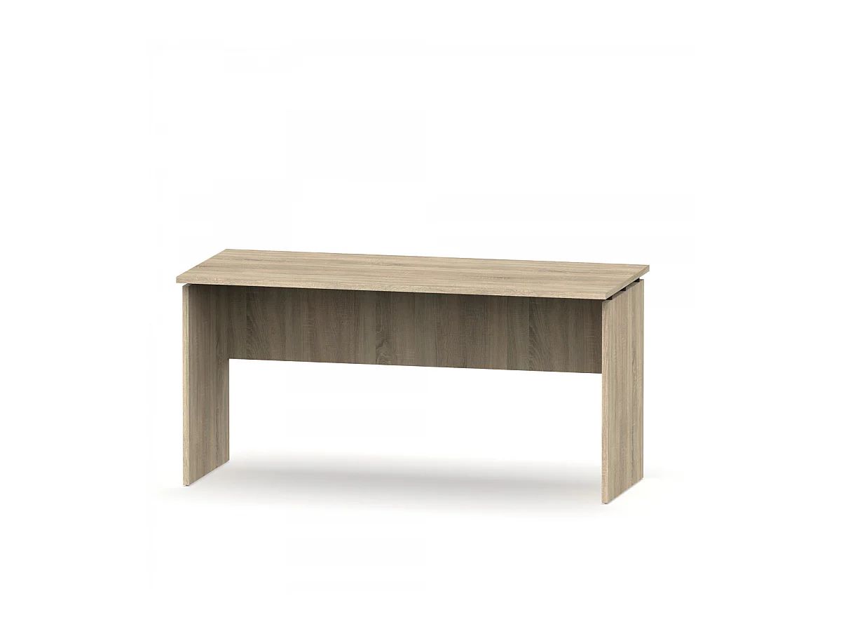 Mesa oficina o despacho Rivoli acabado roble cambrian, 76cm(alto) 155cm(ancho) 68cm(fondo)