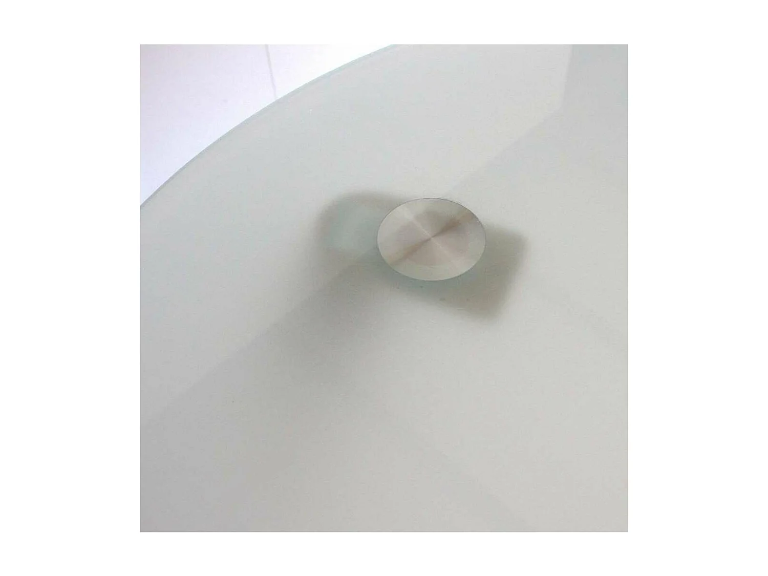 Mesa de estudio acabado cristal translucido, 74cm(alto) x 140cm(ancho) x 70cm(fondo).