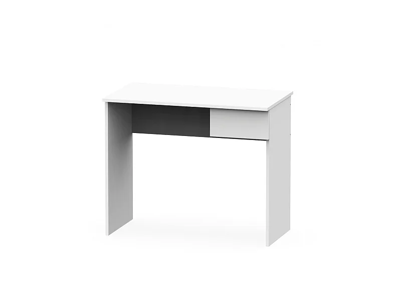 Mesa escritorio Turín con un cajón acabado blanco brillo, 75 cm(alto)90 cm(ancho)50 cm(f