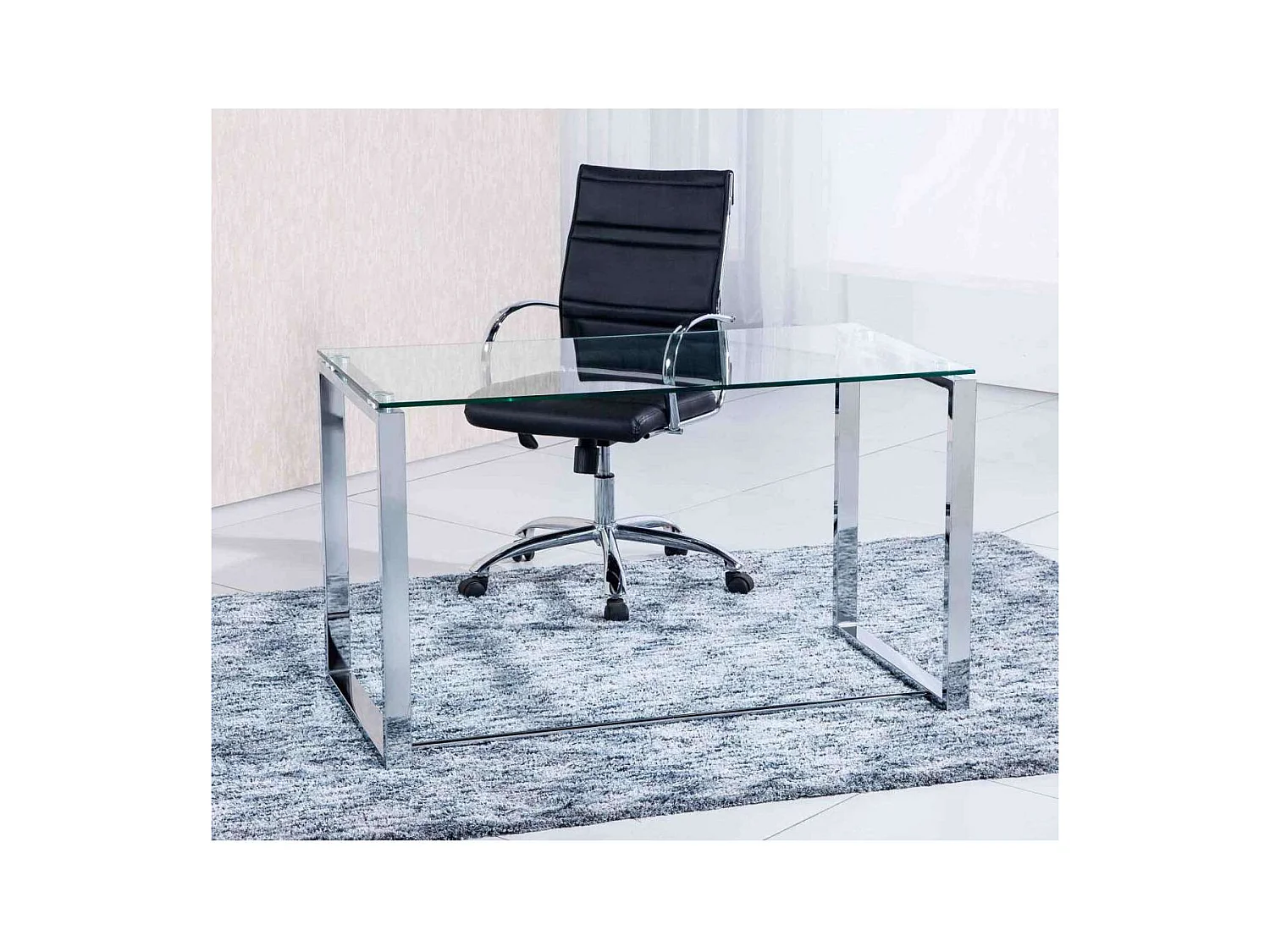 Mesa De Escritorio Benetto Patas cromo120 cm(ancho) 60 cm(largo)72 cm(alto)