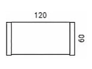 Mesa De Escritorio Benetto Patas cromo120 cm(ancho) 60 cm(largo)72 cm(alto)