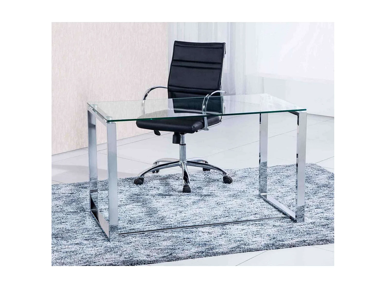Mesa De Escritorio Benetto Patas cromo120 cm(ancho) 60 cm(largo)72 cm(alto)