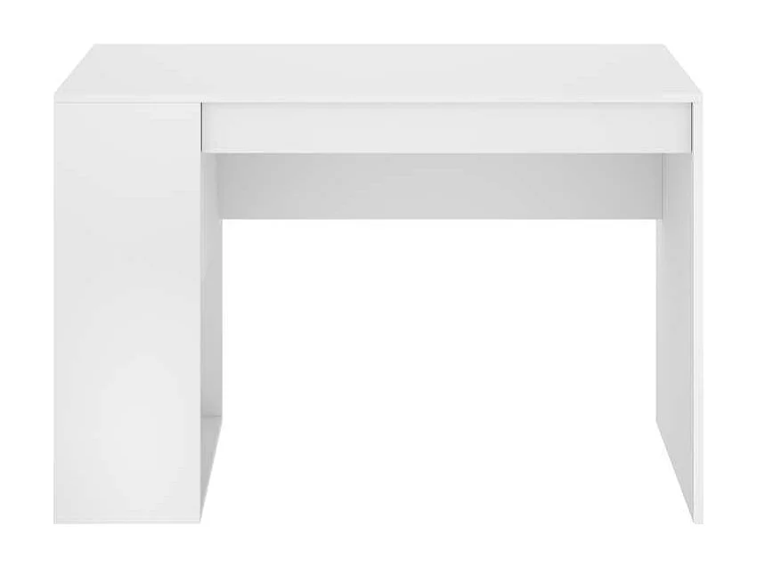 Escritorio Navas con estante y 1 cajon en blanco 74 cm(alto)115 cm(ancho)50 cm(fondo)