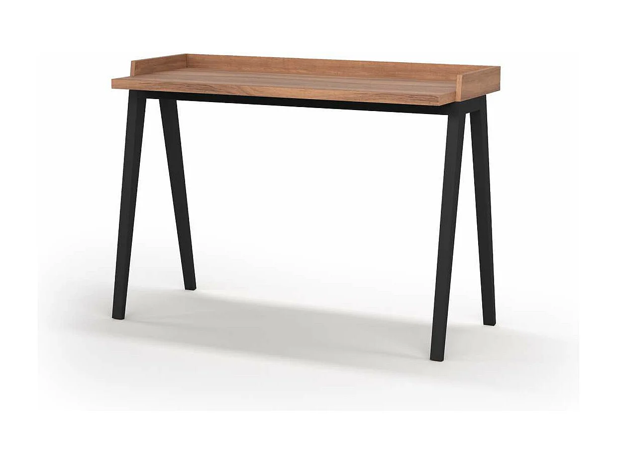 Mesa estudio Mod-Nairobi acabado nogal/negro, 47 x 110 x 81 cm (fondo x ancho x alto)