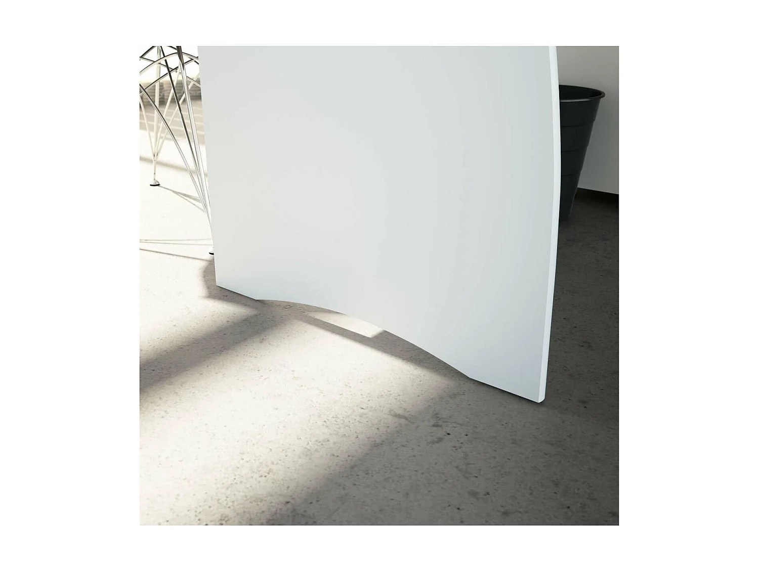 Mesa despacho Zoe con buc tres cajones Blanco Artik combinado Roble canadian 74 cm (alto)