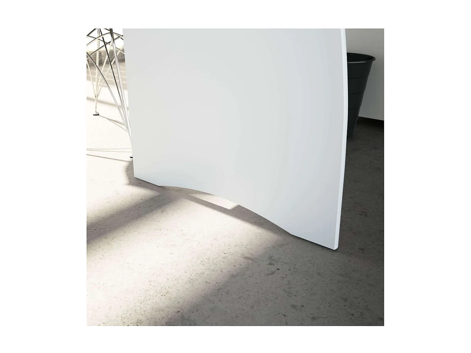 Mesa despacho Zoe con buc tres cajones Blanco Artik combinado Roble canadian 74 cm (alto)