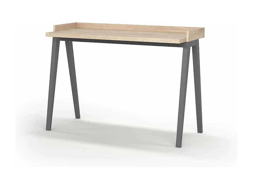 Mesa estudio Mod-Nairobi acabado roble/gris, 47 x 110 x 81 cm (fondo x ancho x alto)