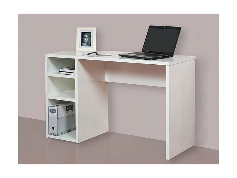 Mesa de estudio Sofia reversible en blanco. 75 cm(alto)120 cm(ancho)50 cm(fondo)