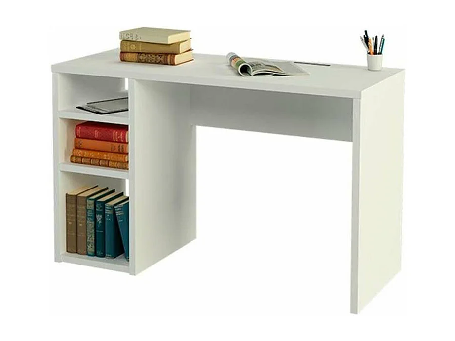 Mesa de estudio Sofia reversible en blanco. 75 cm(alto)120 cm(ancho)50 cm(fondo)