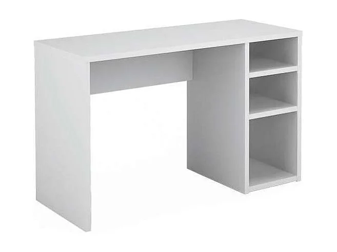 Mesa de estudio Sofia reversible en blanco soft. 75 cm(alto)120 cm(ancho)50 cm(fondo)