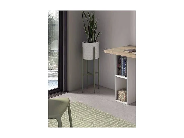 Mesa estudio Mod-Denver acabado roble/blanco, 52 x 105 x 76 cm (fondo x ancho x alto)