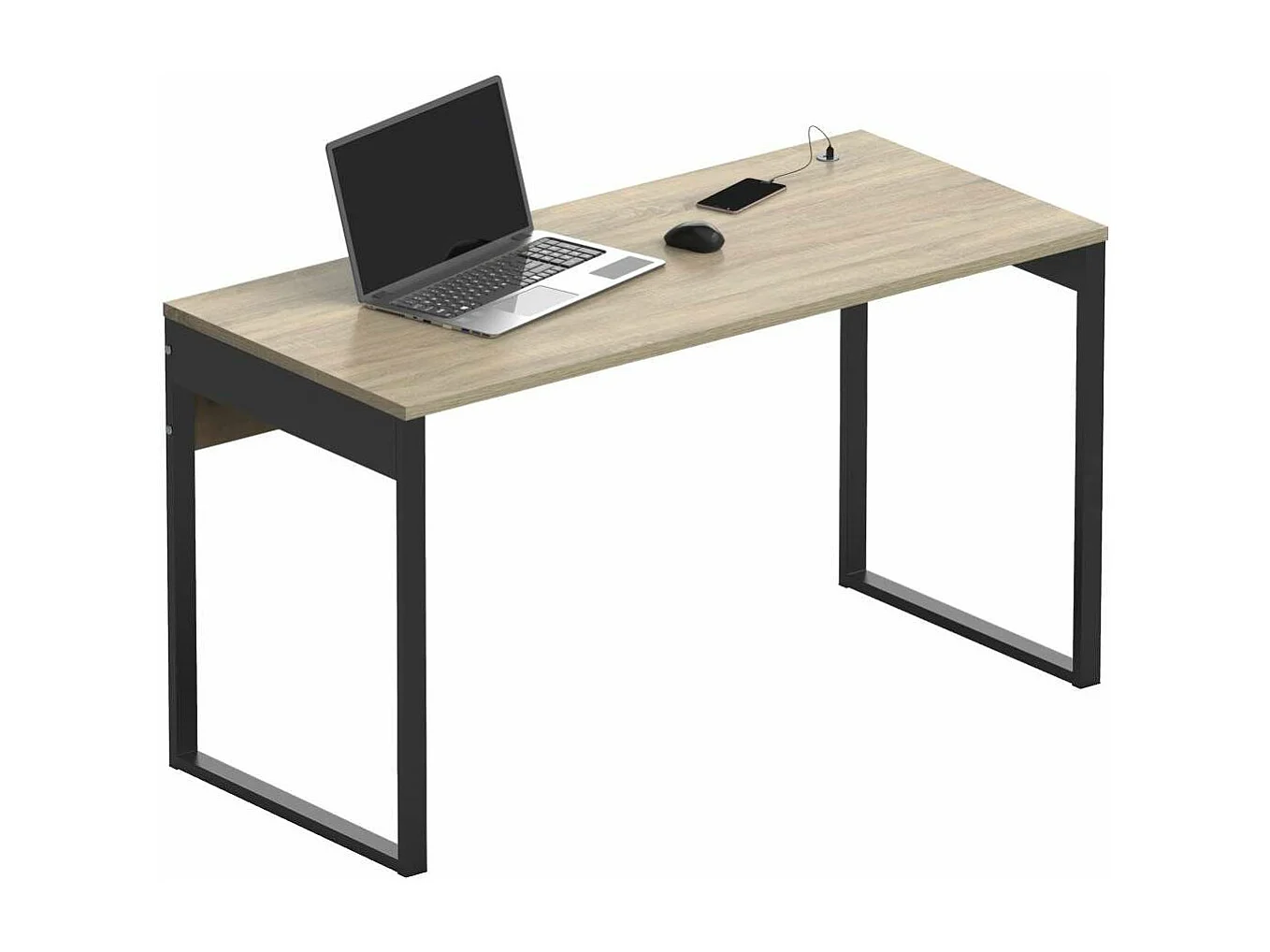 Mesa Estudio Nexus acabado roble cambrian, 76cm(alto) 135cm(ancho) 60cm(fondo).