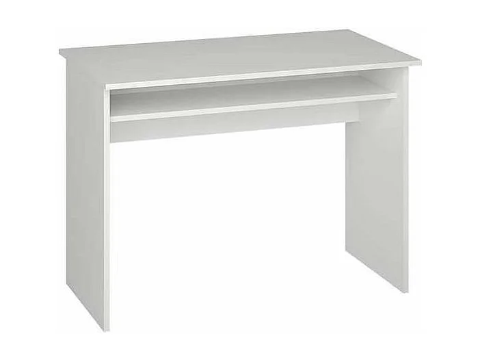 Escritorio Tierra color blanco con balda interior fija. 74 cm(alto)90 cm(ancho)50 cm(fondo