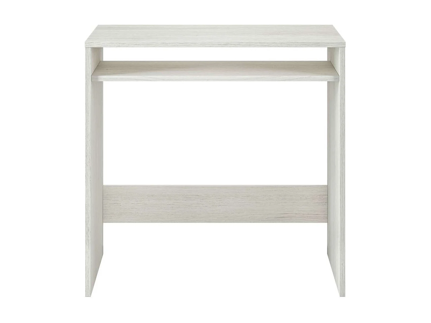 Escritorio Austin con hueco interior fijo en blanco alpes. 78 cm (alto), 79 cm (ancho), 43