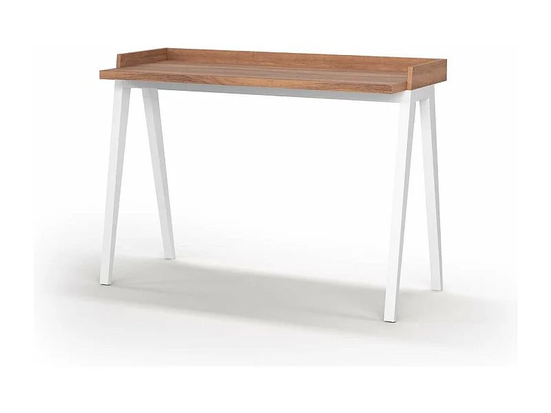 Mesa estudio Mod-Nairobi acabado nogal/blanco, 47 x 110 x 81 cm (fondo x ancho x alto)