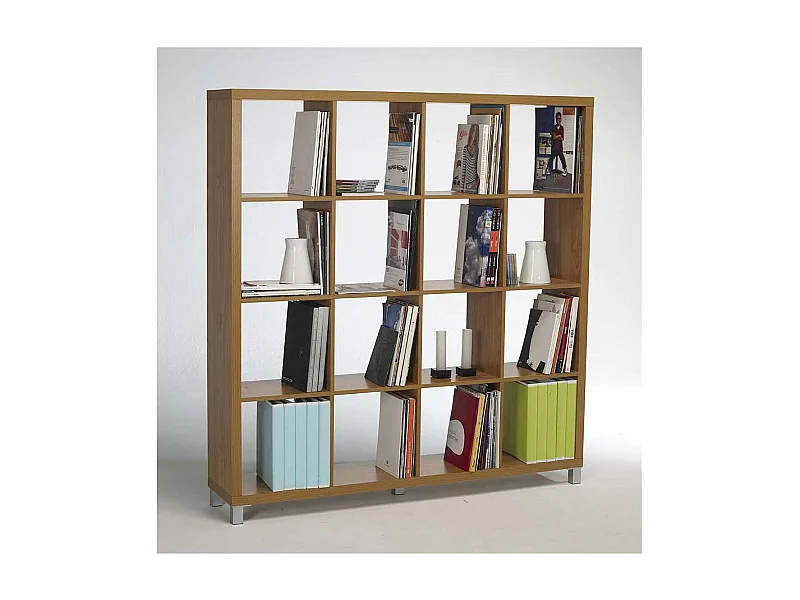 Estantería grande kubox 4x4 acabado maple, 153 cm(alto)146 cm(ancho)29 cm(fondo)