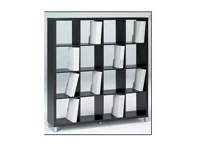 Estanteria grande kubox 4x4 acabado negro, 153 cm(alto)146 cm(ancho)29 cm(fondo)