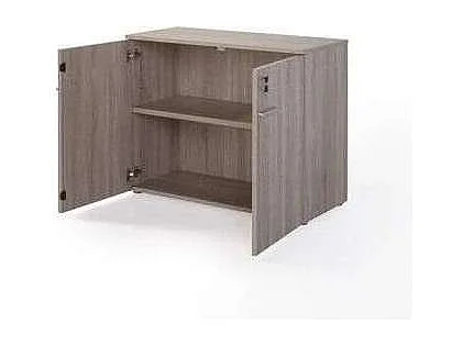 Armario bajo con puertas acabado olmo claro, 77.6 cm(alto)93 cm(ancho)42.5 cm(fondo).